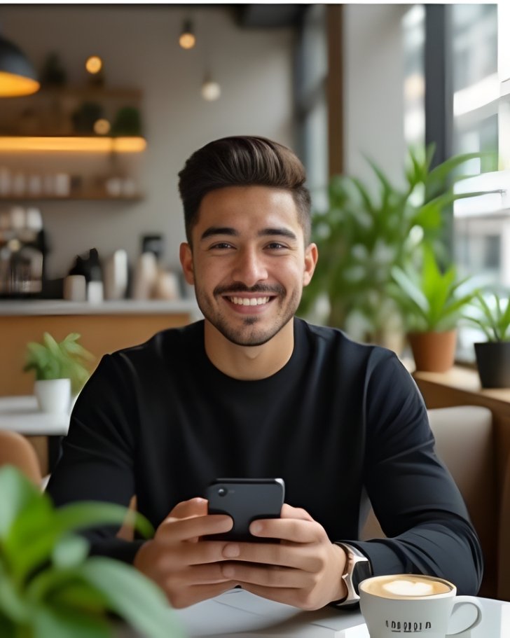 a man taking an online skills gap quiz